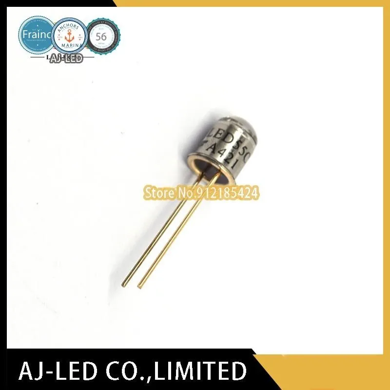 5pcs/lot LED55C infrared emission tube wavelength 940nm light-emitting diode small angle ±8° gold seal TO46