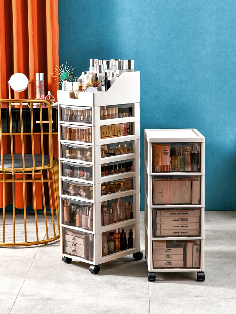 

Underbed Der Sle Cosmetic Storage Box Bedroom Floor Standing Skincare Mask Box Desk Top Organizer Cabinet Combination