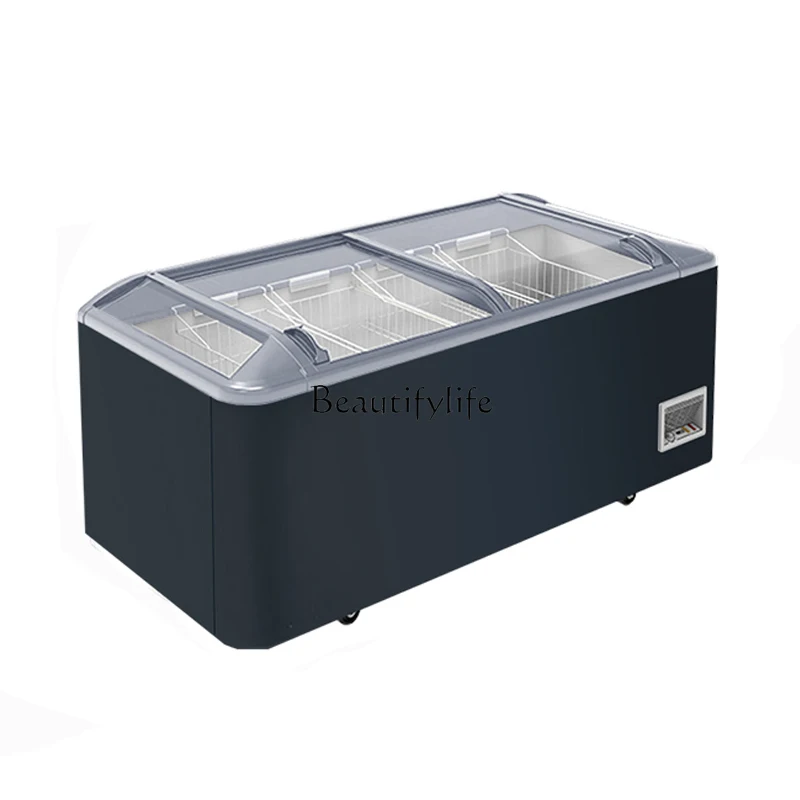 

Supermarket Combination Island Cabinet Commercial Large Capacity Ice Cream Freezing Display Cabinet