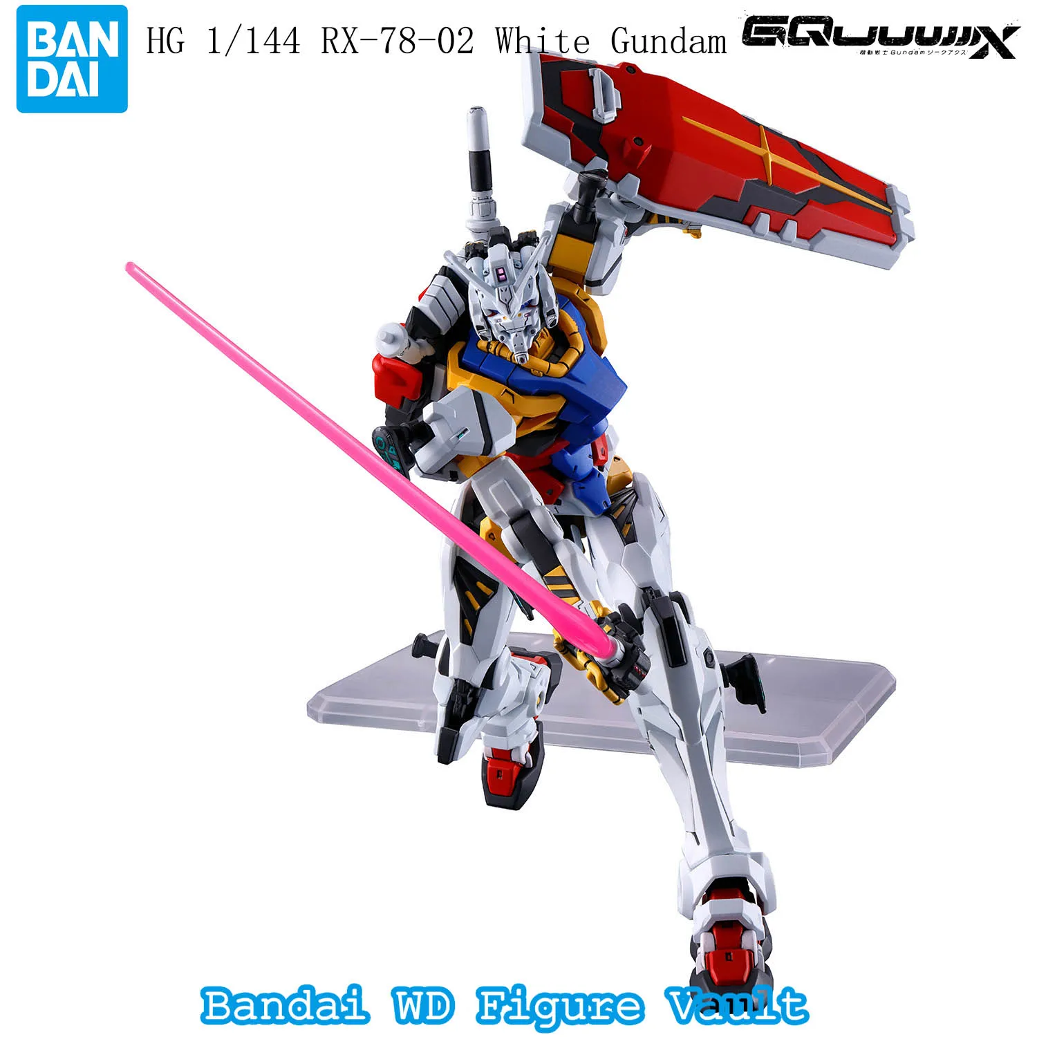 Em estoque bandai oficialmente licenciado hg 1/144 RX-78-02 branco gundam figuras anime modelo genuíno encaixotado brinquedo presente