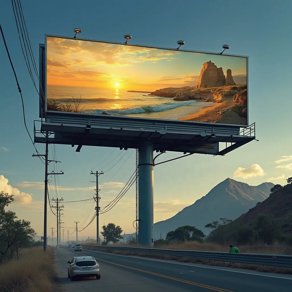 HD Giant 3D Effect Outdoor Advertising P5 LED Billboard Display Hanging Installation Exterior LED Screen
