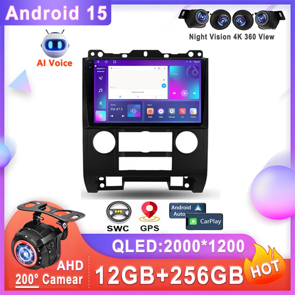 

Car Android 15 For Mazda Tribute For Ford Escape For Mercury Mariner 2 2007 - 2012 Head Unit Multimedia Player Screen Navigation