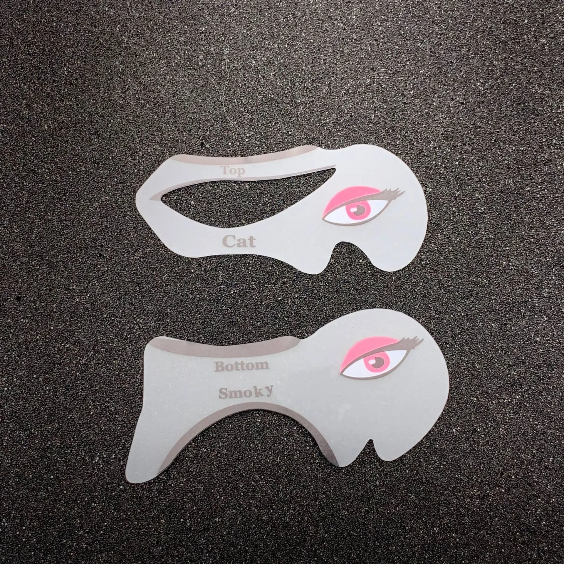 1 Bag 2pcs Beauty Eyebrow Mold Stencils Women Cat Line Pro Eye Makeup Tool Eyeliner Stencils Template Shaper Mode