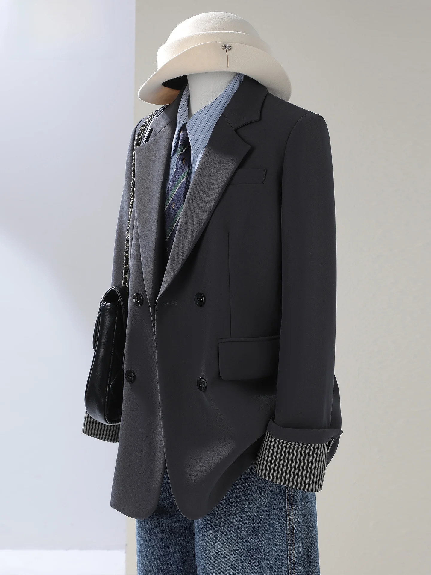 ay-suit-jaet-femmes-decontracte-ample-sle-version-coreenne-printemps-automne-nouveaute-petite-taille-haute-faion-sens-haut