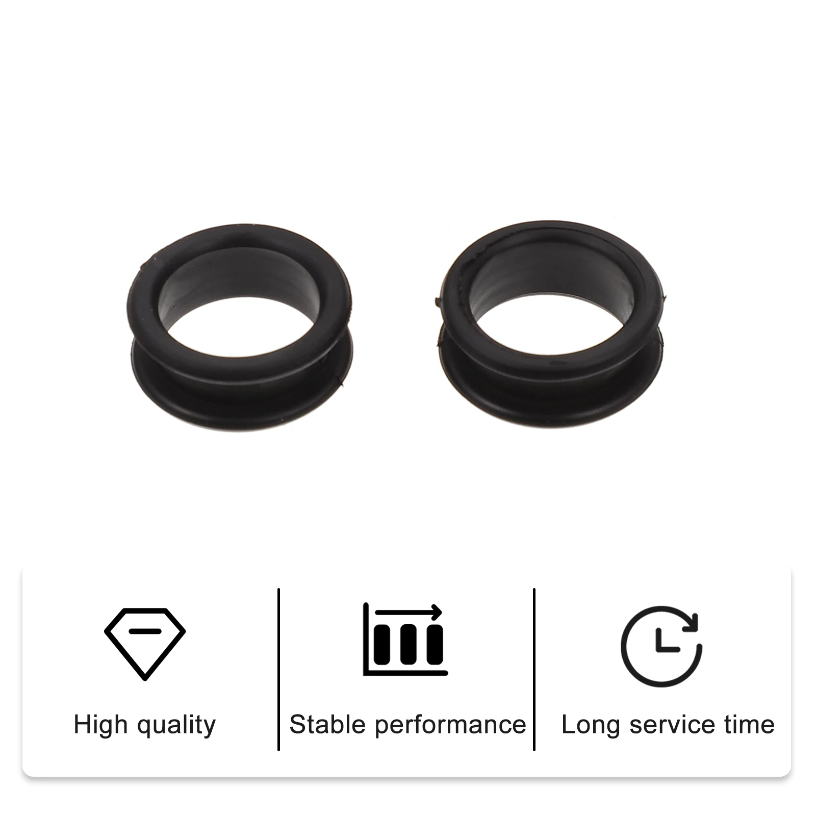 

10pcs Black Matte Hair Scissors Finger Rings Silicone Protective Rings for Pet Grooming Dog Cutting Tools High Flexibility