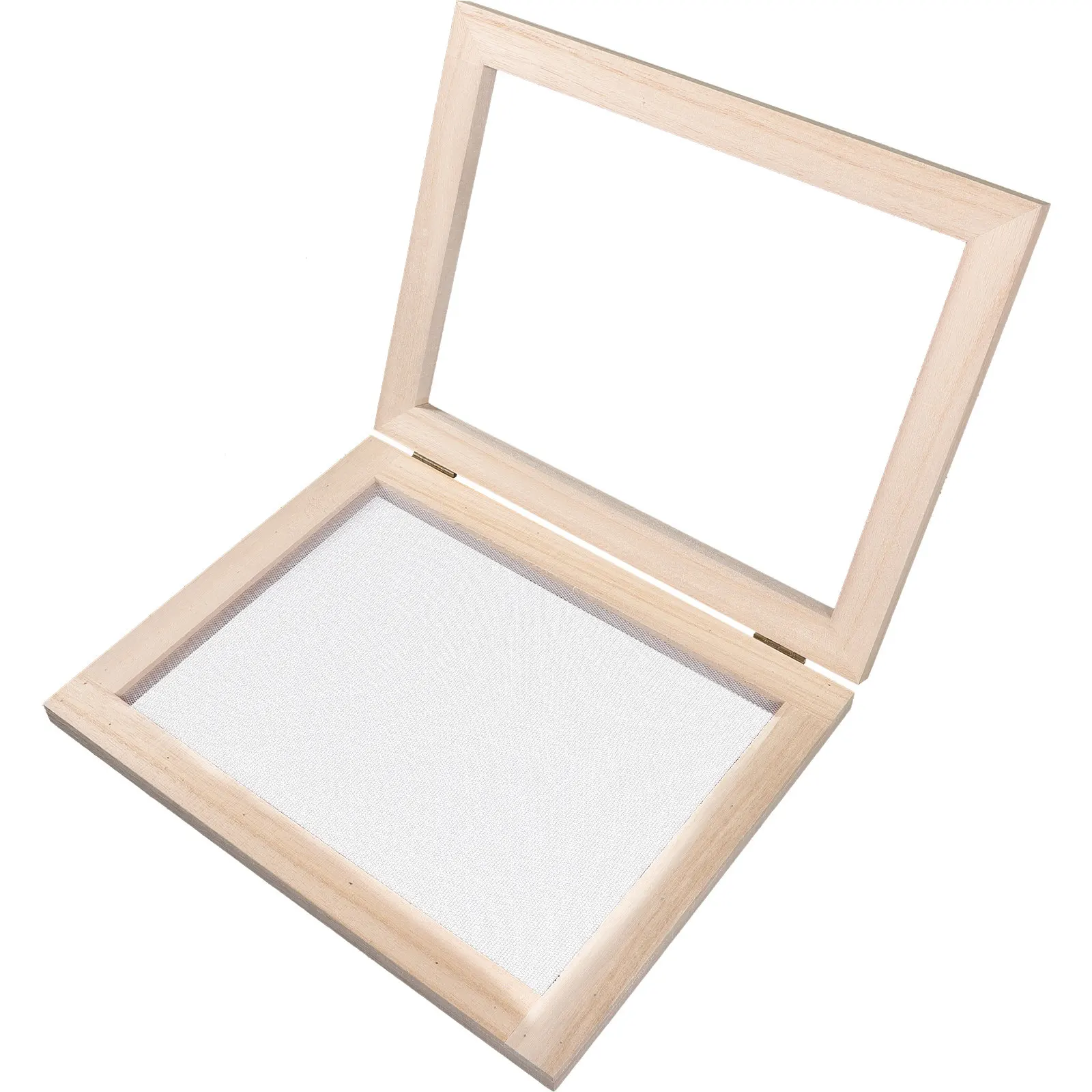 Cadre en bois DIY pour la fabrication du papier, outil éducatif pour enfants, apprentissage du processus de production du papier, écran multi-usages pour T-shirts