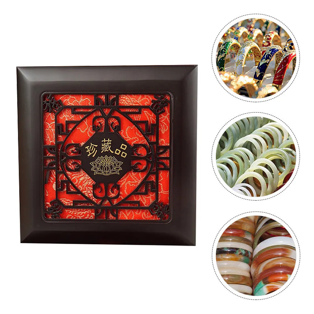 Wooden Jewelry Storage Box Elegant Ring Case Dark Texture Noble Design Suitable Gifting Occasions Anniversaries Weddings
