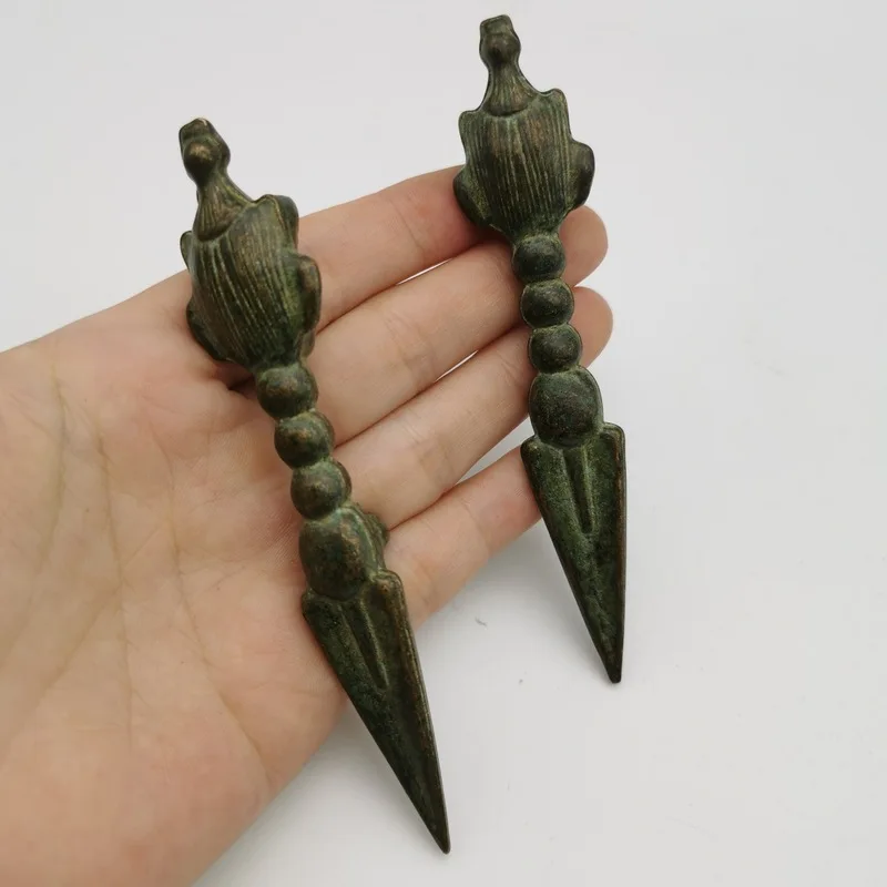 Esoteric Buddhist ritual implements: Tibetan , Mahamandala, Vajra , Nepalese Handcrafted Demon-Subduing Staff