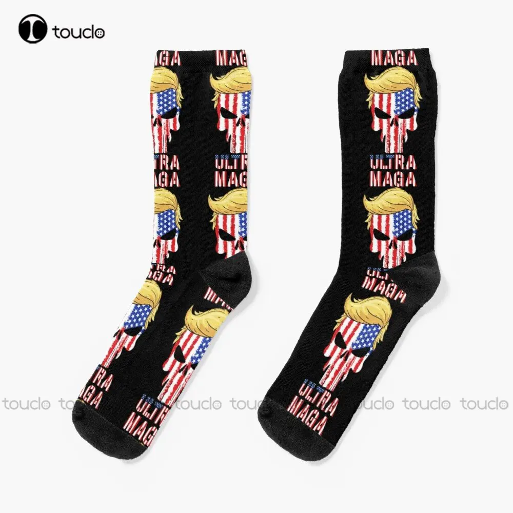 Ultra Maga Proud 6 Socks Cool Socks For Men Personalized Custom Unisex Adult Teen Youth Socks Custom Gift New Popular Casual