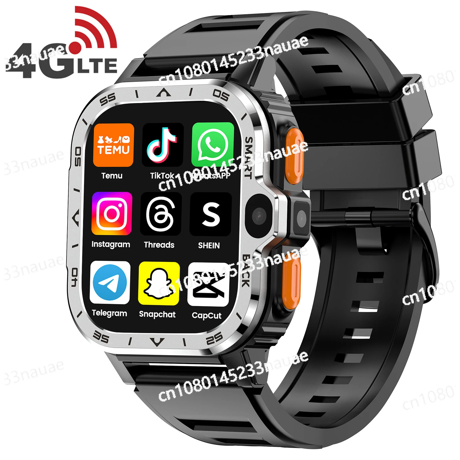 

VALDUS Android 4G Sim Card Mobile Phone Smartwatch S8 Ultra S9 GPS WIFI Dual Video Camera Men Fashion hombre PGD Smart Watch