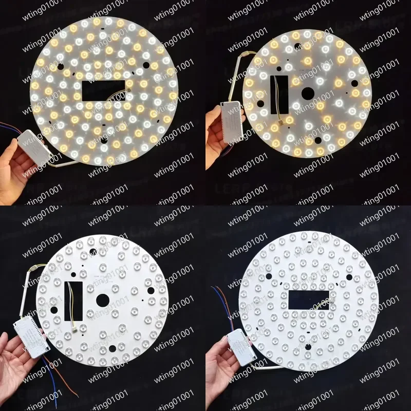 for LED Dual Tone Chip Module Headlight Ceiling Fixture Core Round Retrofit Upgrade Lens High Brightness