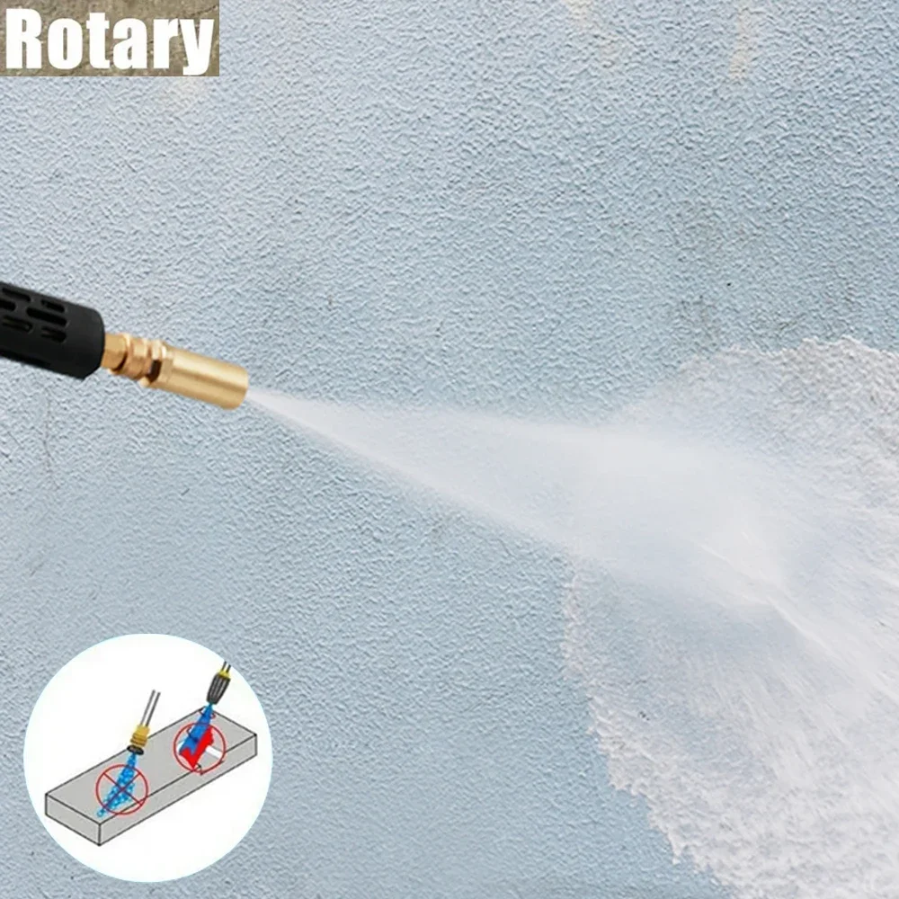 3600 Psi 4.0 Orifice 4.0 Gpm High Quality Brass Car Washing Pressure Washer Rotating Turbo Nozzle Car Wash Accessories