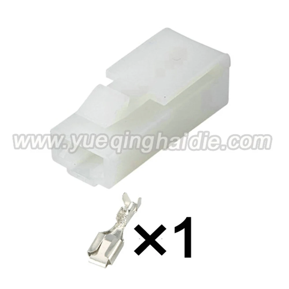 1Pin Connector Unsealed 6.3mm Male Female Connectors Automotive Ecu Terminals Wire Harness Cable Socket 7122-2810 7123-2115