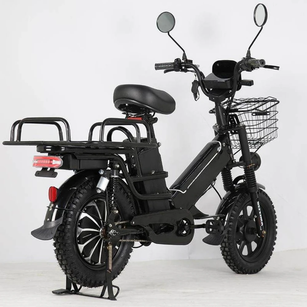 Upgraded Monster Ebike Dual Battery Customizable 60V 1000w 16 * 3.0 Tire Disc Brake Absorption Electric Bike Bicycle City Food
