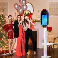 New Mirror Photoaton with 15.6 inch touch screen, selfie camera, portable DSLR, for holiday events, Weddings Parties Events