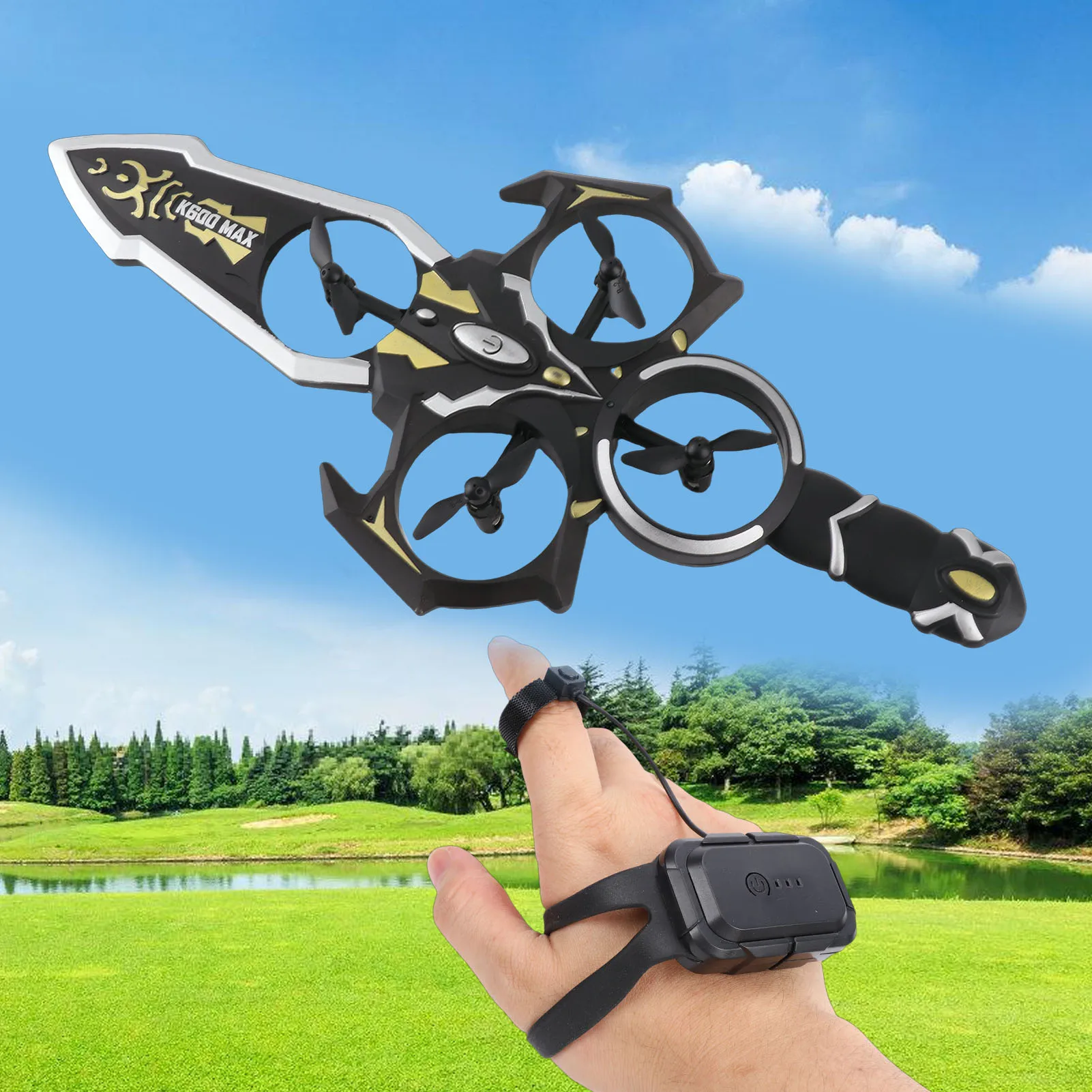 

Remote Flying Sword Gestures Control Drone 360 Stunt Degree Flip Rc Glider Speed Stunt Hand Remote Controlled Drop-Resistant