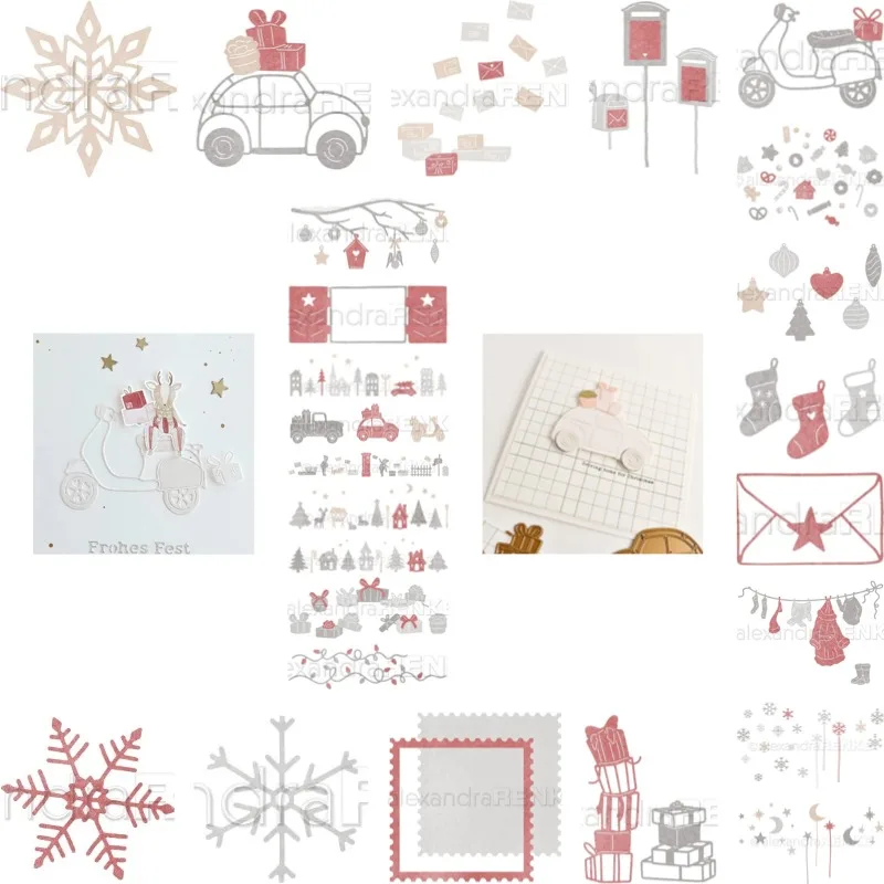 Snowfall Snowfall Set Post for You Cutting Dies Scrapbook Diary Decoration Stencil Embossing Template DIY Greeting Card Handmade 2026 - Aliexpress Deal