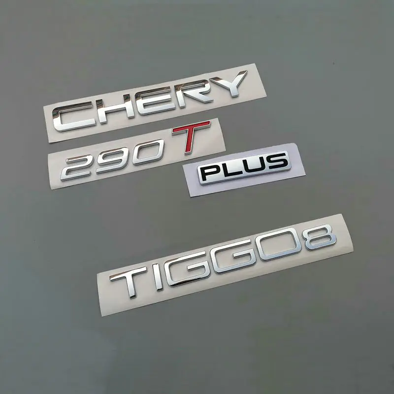 Apply to Chery  TIGGO 8 PLUS TIGGO  PRO Trunk label 290T 390T standard TIGGO 8 Alphabet Tailgate logo PHEV sign