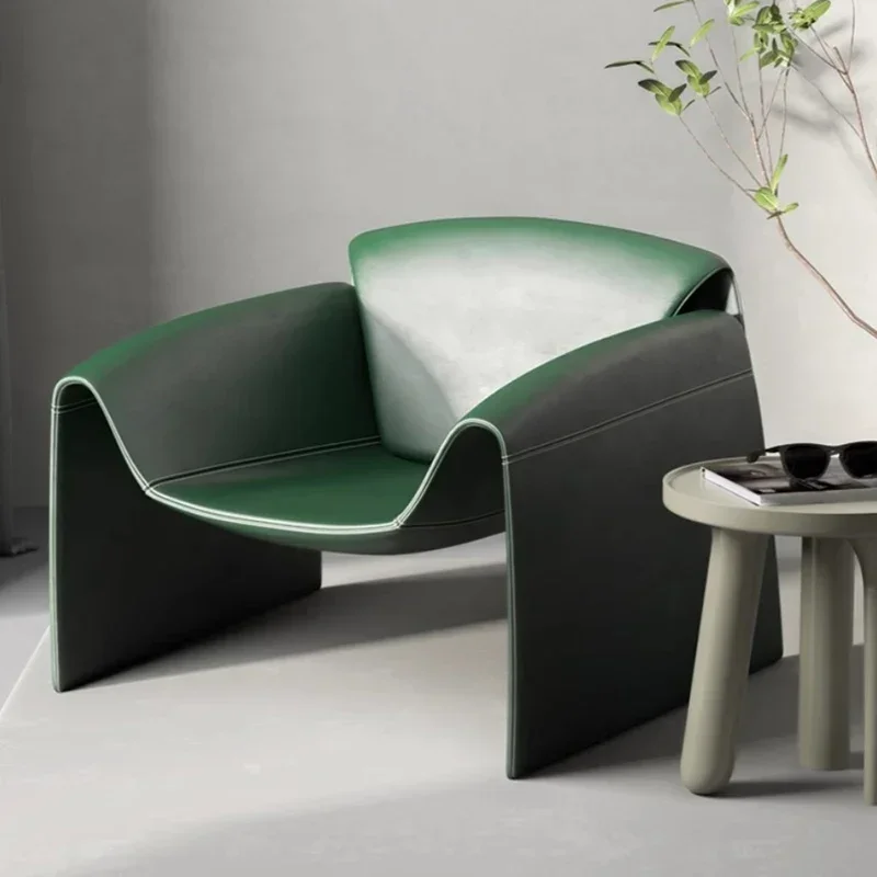 High Quality Decorative Armchair Home Furniture Luxury Design Individual Bedroom Nordic Lazy Cadeiras Wool Chair Relaxing