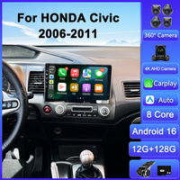 2 Din Auto Android 16 Car Radio For Honda CIVIC 2006-2011 LHD GPS Navigation Video Multimedia Player DSP No DVD 10inch