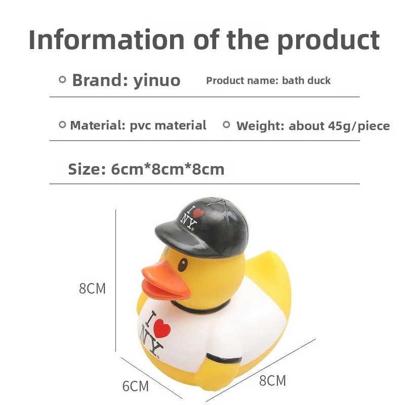 Artefato de descompressão meninos e meninas bebê brincando na água pequeno pato amarelo brinquedo pvc vinil banho pato crianças beliscando pato