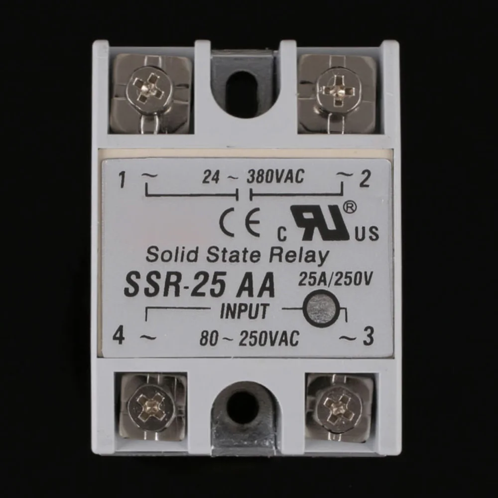 Solid State Relay SSR-25AA 25A 40A AC Control AC Relais 80-280V AC TO 90-480V AC SSR 25AA