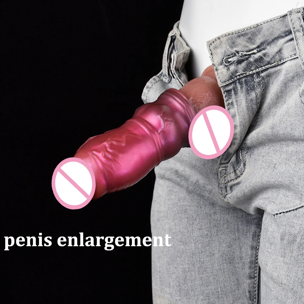 SMMQ الذئب عقدة القضيب كم XL حجم المفتوحة الحافظة الذكور الديك توسيع سيليكون ديك الدائري ألعاب جنسية للرجال #4