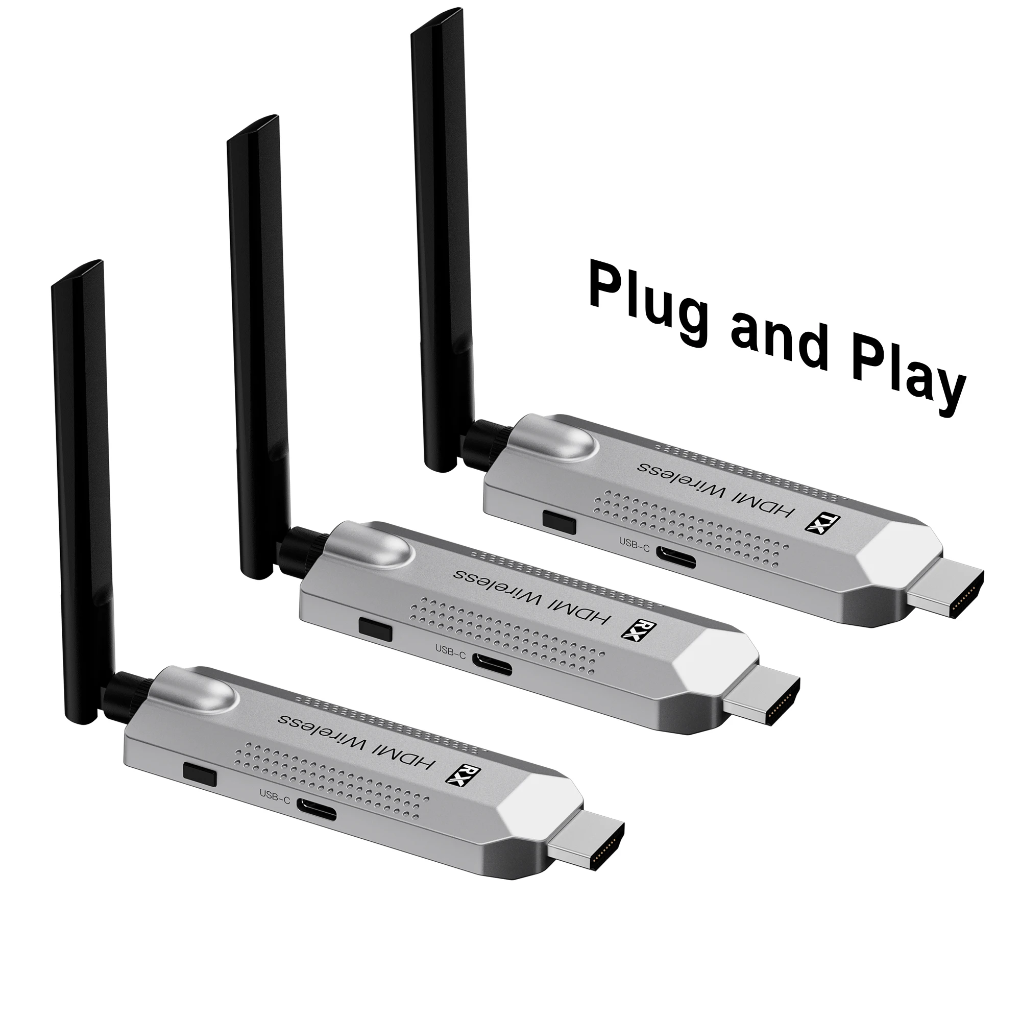 

50M Wireless HDMI Audio Video Transmitter & Receiver 1to 4 Display Adapter Extender for TV Box Camera Laptop PC To TV Projector