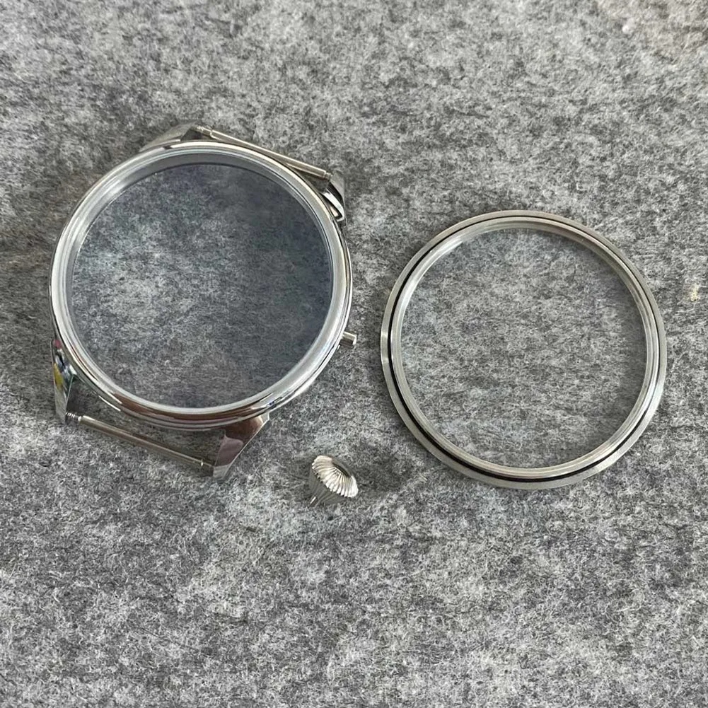 1 قطعة حافظة ساعة من الفولاذ المقاوم للصدأ مقاومة للماء مع حافظة تاج مناسبة لحركة ETA6497 6498 النورس ST3600 ST3620