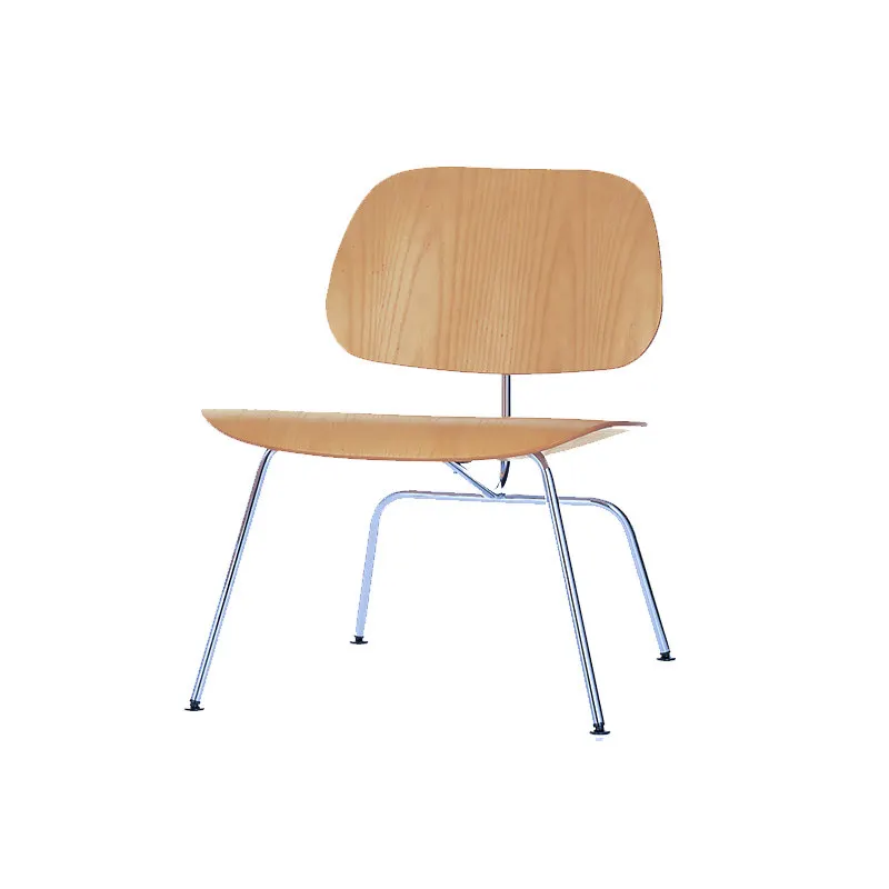 Low‑Back Stainless‑Steel Frame Accent Chair, Minimalist Mid‑Century Retro Ins‑Style Designer Low Lounge Stool for Home