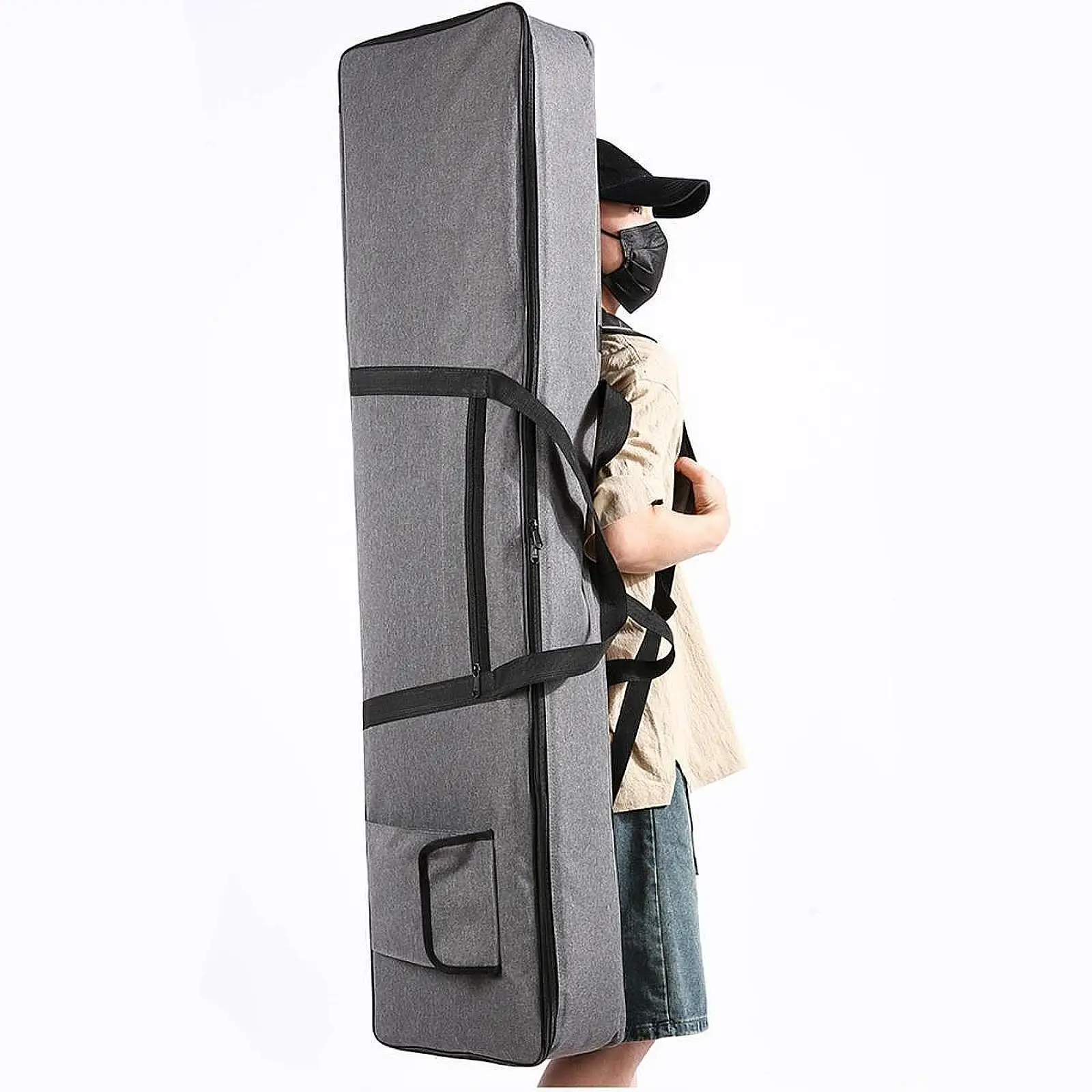 

88 Key Keyboard Gig Bag Padded Handbag Backpack Portable Double Zipper Design