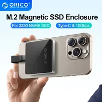 ORICO Magnetic M.2 2230 NVMe SSD Enclosure Magsafe SSD Case USB C 3.2 Gen2 to NVMe PCI-E for iPhone 15 Pro Max ProRes MacBook