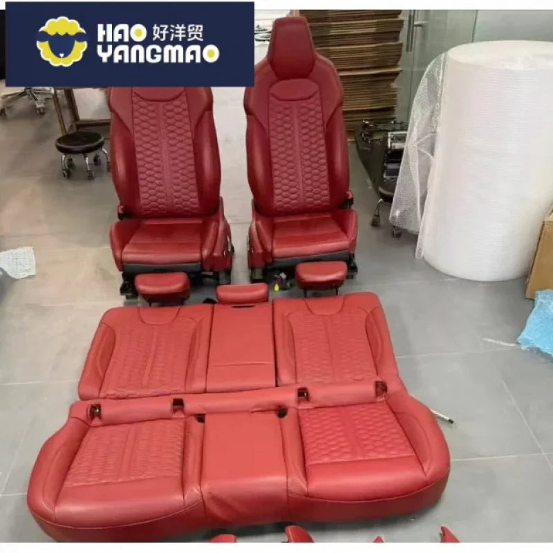 Suitable for Car Luxury Sport Racing Seat Custom Carbon Fiber Panel Leather Cover Bucket Upgrade RS Seats Audi A3 A4 A5 A6 A