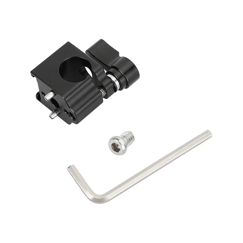 Camvate ที่ยึดแบบก้านเดี่ยว15มม. พร้อมที่ยึดรองเท้า1/4 "-20ตัวผู้ป้องกันการบิดสำหรับไมโครโฟนกรงสำหรับกล้องมอนิเตอร์ตัวรองรับ15มม.