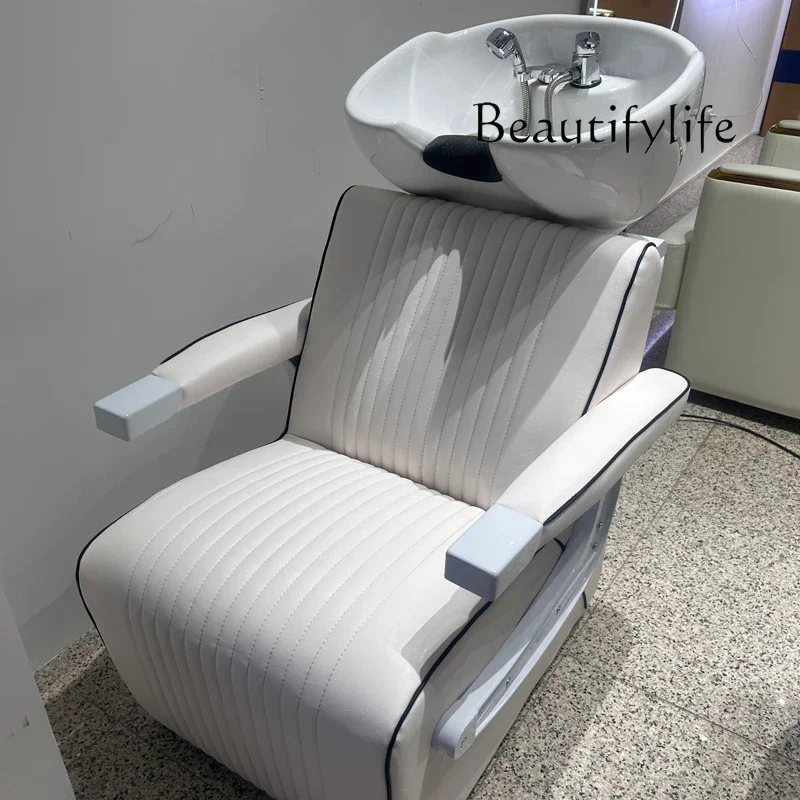 

cadeira de salão de beleza Recliner Shampoo Bed Hair Salon Special Beauty Salon Bed Flush Shampoo Japanese Seated Shampoo Chair