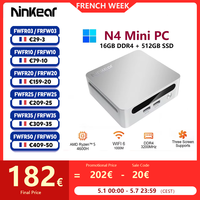 Ninkear N4 MINI PC AMD Ryzen™ 5 4600H Up to 4.2 GHz 16GB DDR4 512GB SSD WiFi 6 BT 5.2 Support 8K 3 Screen Windows 11 Computer