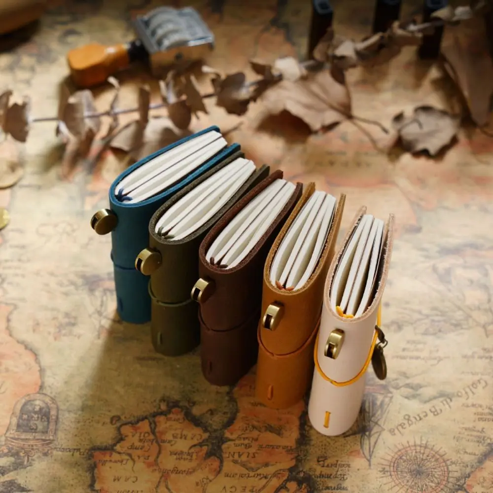 

Vintage Writing Cowhide Cover Sketchbook Sketching Leather Traveler Notebook Handmade DIY Diary Notebook Scrapbook