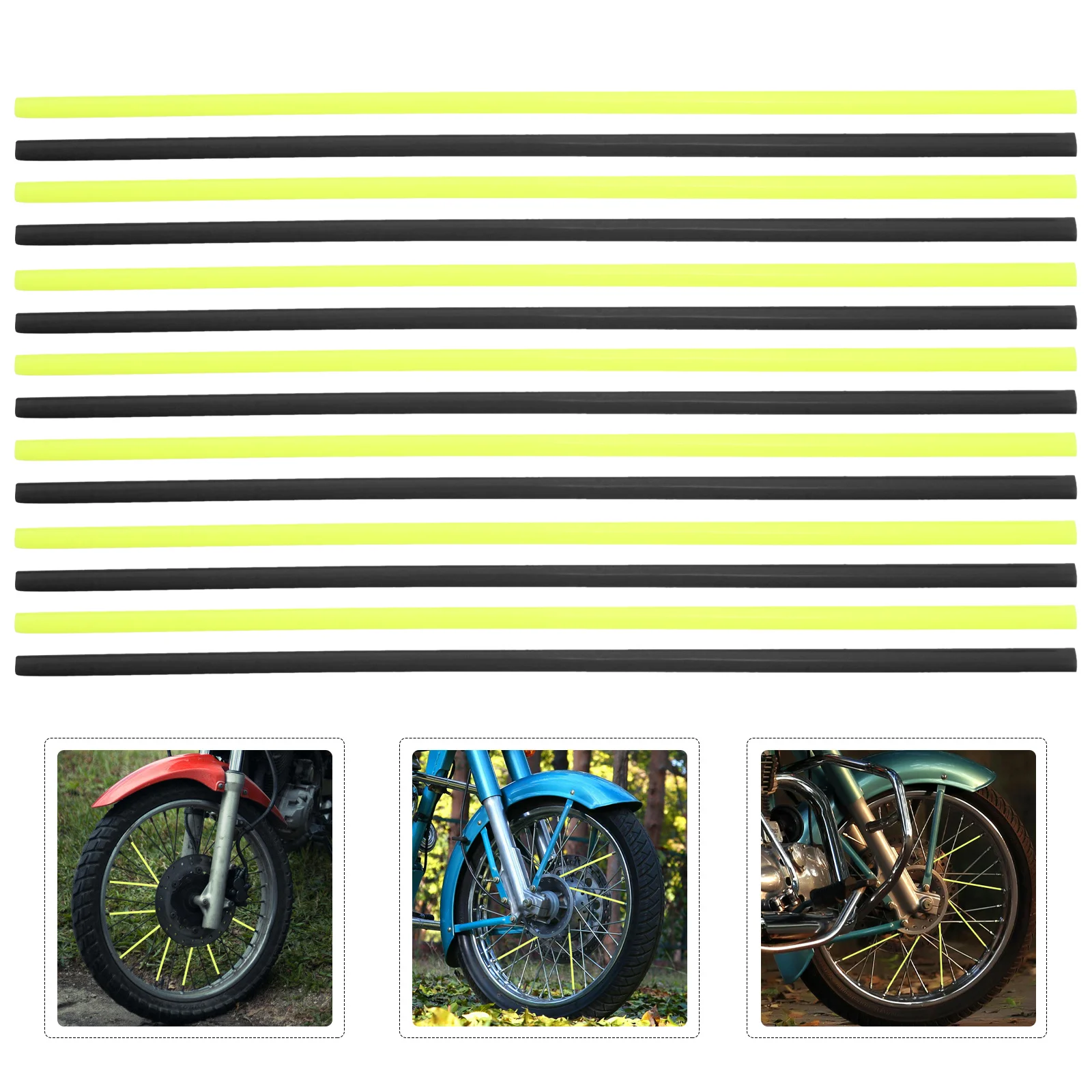 

144pcs Steel Wire Hub Sleeves Plastic Spoke Covers For Motorcycle Rust Proof Decorative Rim Wraps Universal Bike Decoration