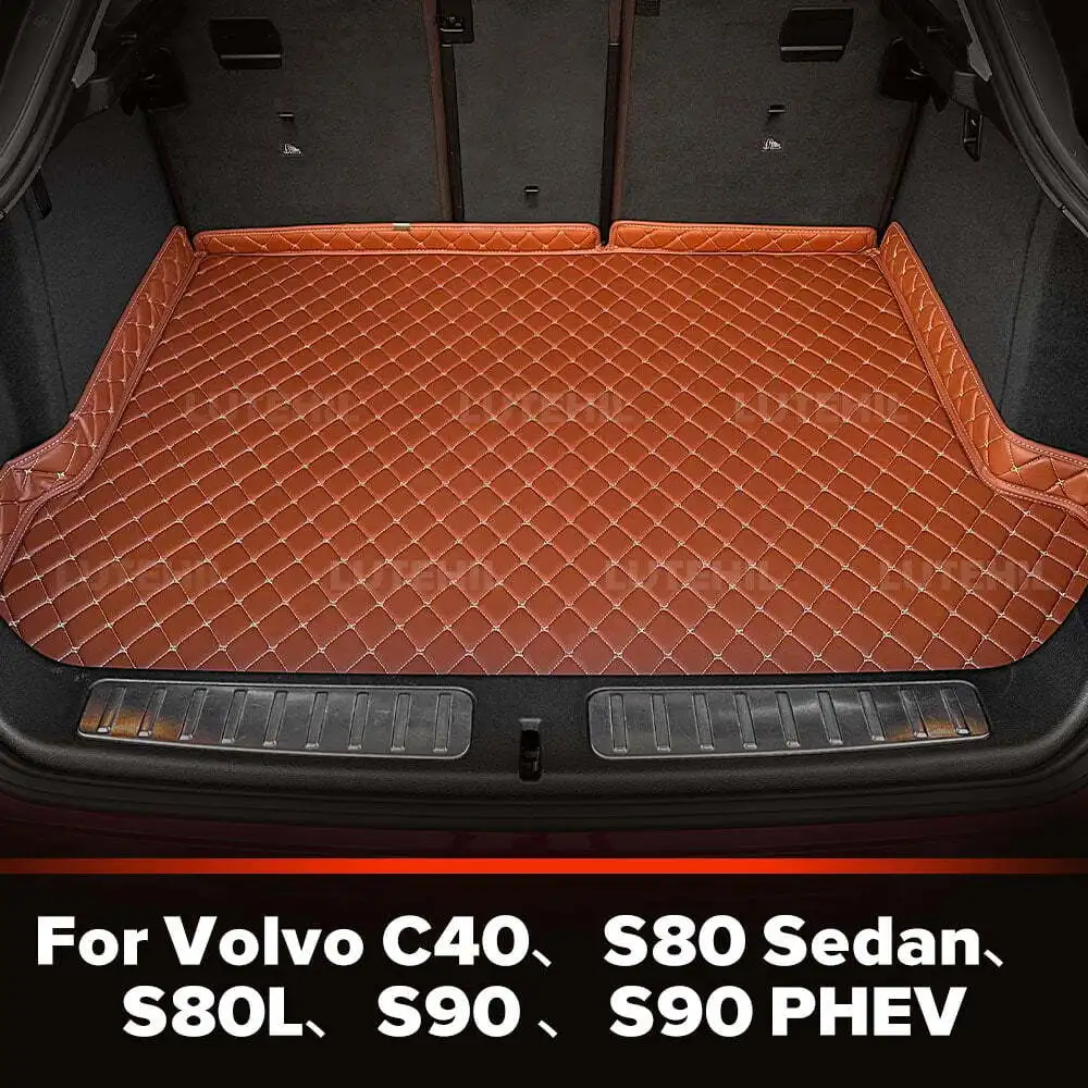 

For Volvo C40、S80 Sedan、S80L、S90 、S90 PHEV Custom Car Trunk Mat Protective Pad Cargo Liner Auto Interior Accessories