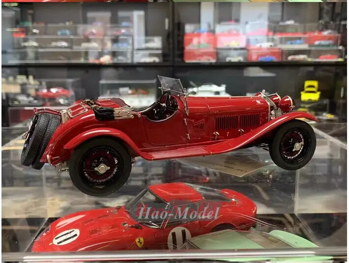 CMC 1/18 For ALFA ROMEO 6C 1750 Alloy Diecast Model Car Simulation Kids Toys Boys Birthday Gifts Hobby Display Collection Red