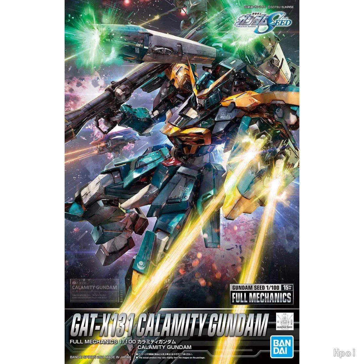 Dalam stok Bandai FM setelan seluler Gundam GAT-X131 Calamity Gundam asli tokoh Anime mainan Model rakitan koleksi aksi anak laki-laki