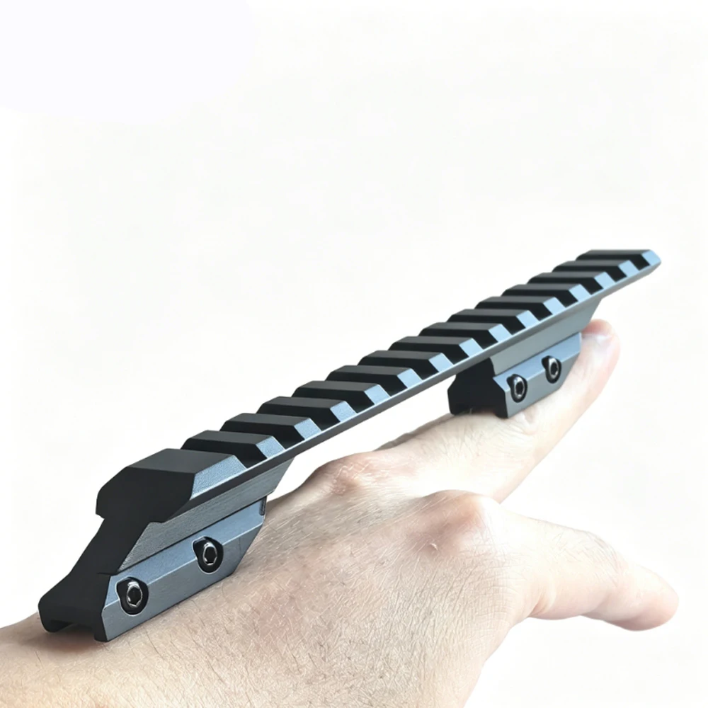 Taktischer Schienenadapter 11mm Schwalbenschwanz auf 20mm Picatinny Weaver Schienen-Erhöhungsbasis für Luftgewehr-Zielfernrohrmontage und Visierzubehör – Detail 10