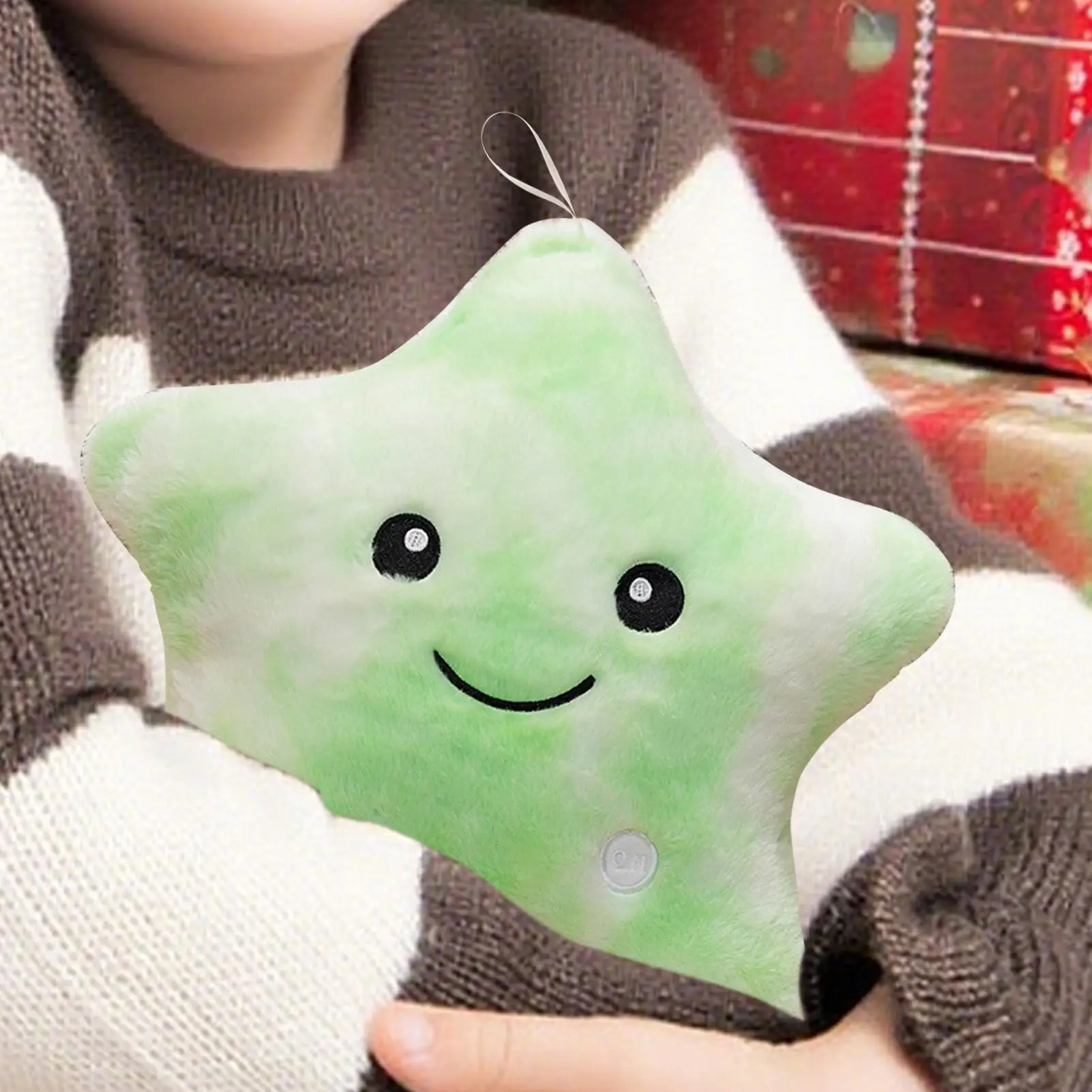 光る星型枕 ルームデコレーション プラッシュスター 9インチ ソフトでカラフルなぬいぐるみ 子供部屋 寝具 ソファ 寝室 クリスマスギフト