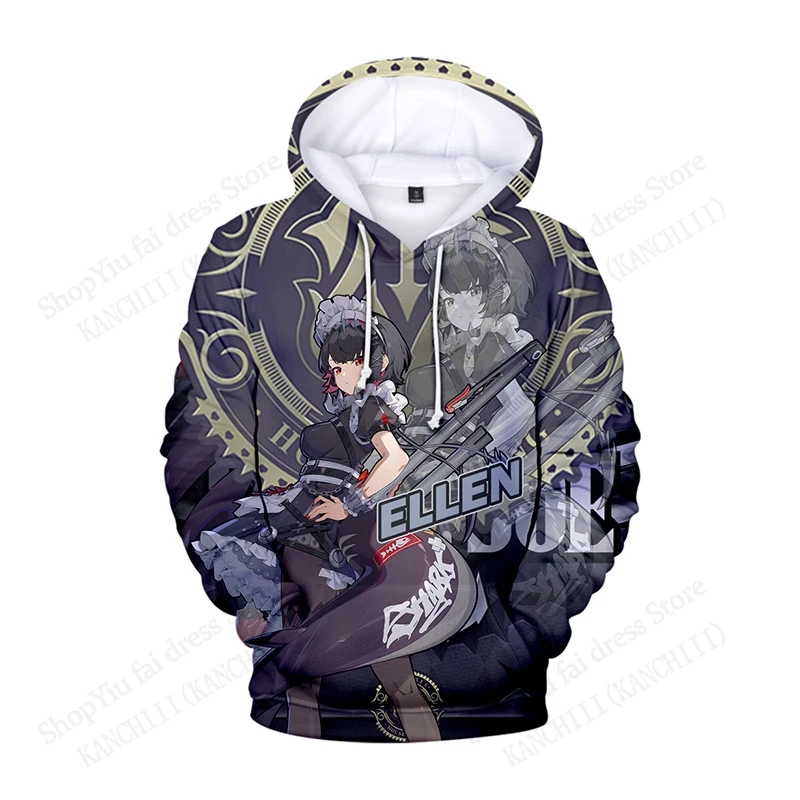 만화 애니메이션 젠리스 존 제로 3D 프린트 후드티 남녀 패션 플러스 사이즈 후드 스웨트셔츠 남아 여아 코트 아동복 신상품