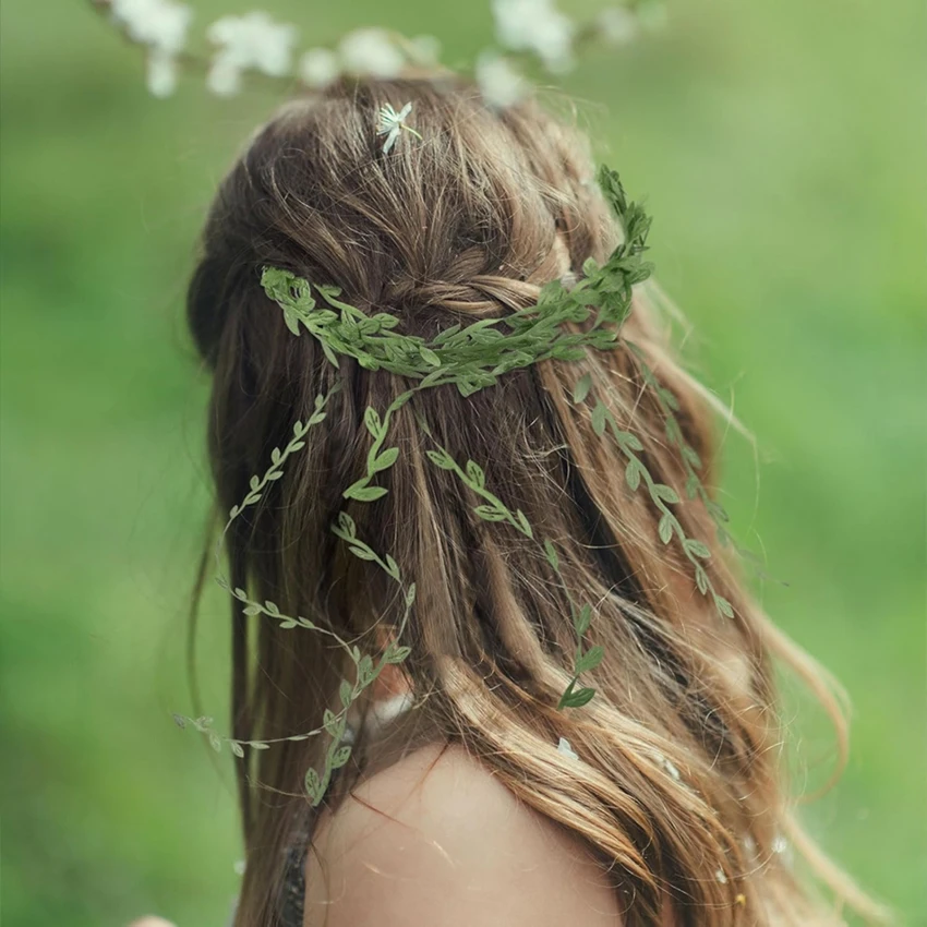 

Artificial Flower Leaf Wreath Plant Vine Hotsale HomeRoom Decor Wedding Wreath Outdoor Yard Garden Festival DIY HairbinAccessory