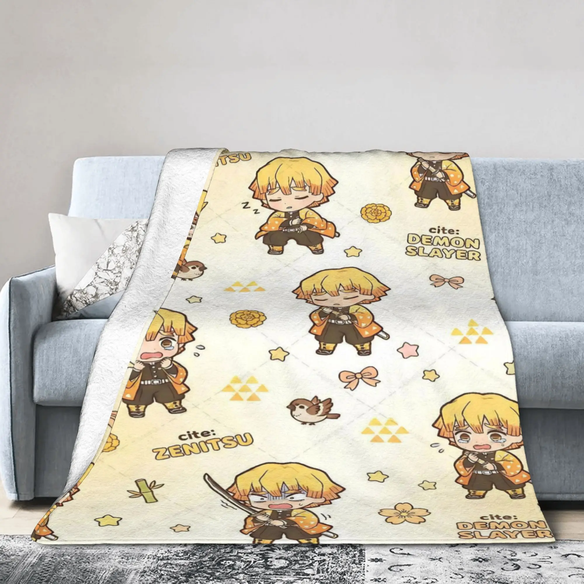Super Soft demons slayers Throw Blanket Premium Fleece Flannel Lightweight  Bed Blanket Fuzzy Plush Blankets All Season Use