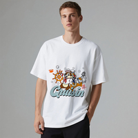 Hot Selling Men's Qiqi And Titi Disney Go Cruising 2d Printed Cotton T-Shirt Daily Casual Street Sports Casual Neutral T-Shirt