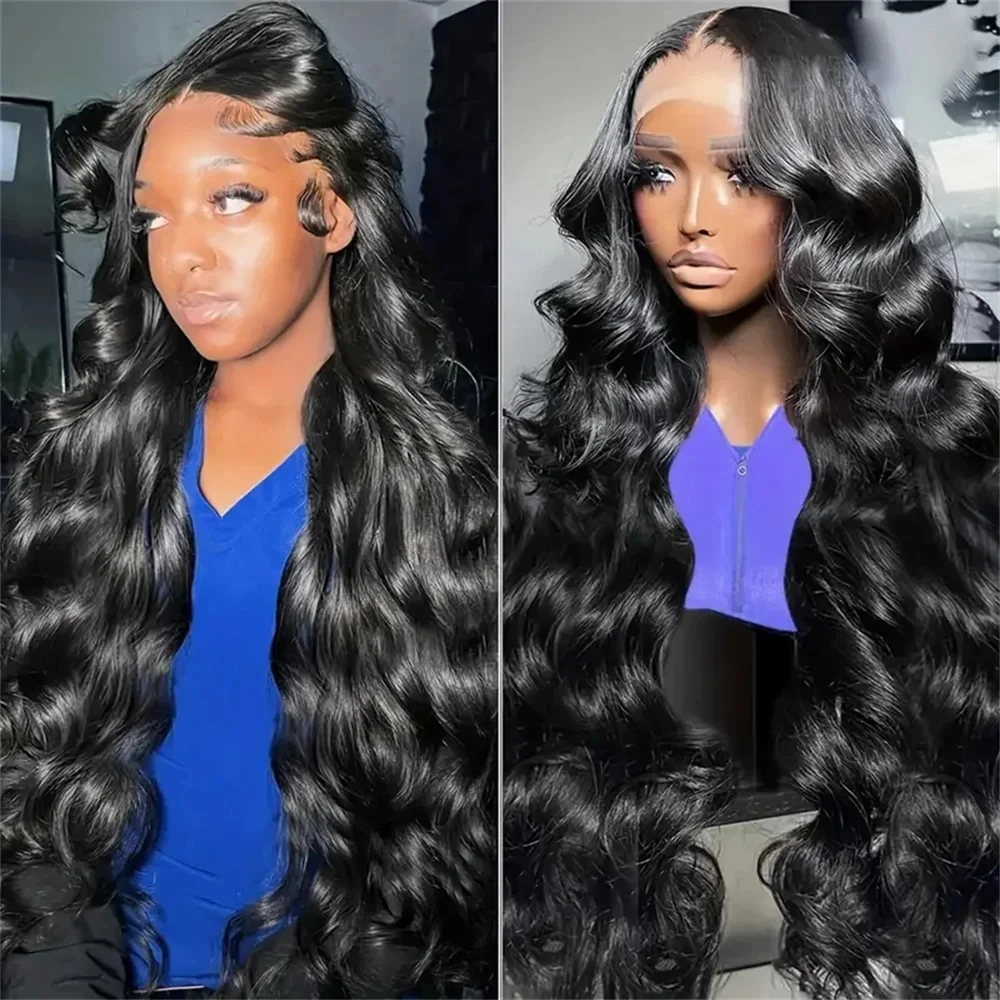 Luvin 250% 13x4 HD Body Wave Lace Front Human Hair Wigs 5x5 Glueless Wig Brazilian Water Wave 13x6 Lace Frontal Wig For Women