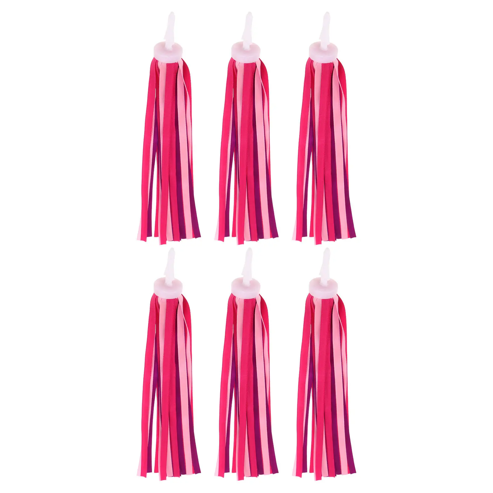 

6Pcs Pink Bike Streamers Kids Bicycle Handlebar Tassels for Girls Scooters Tricycles Outdoor Ribbons Bike Streamers