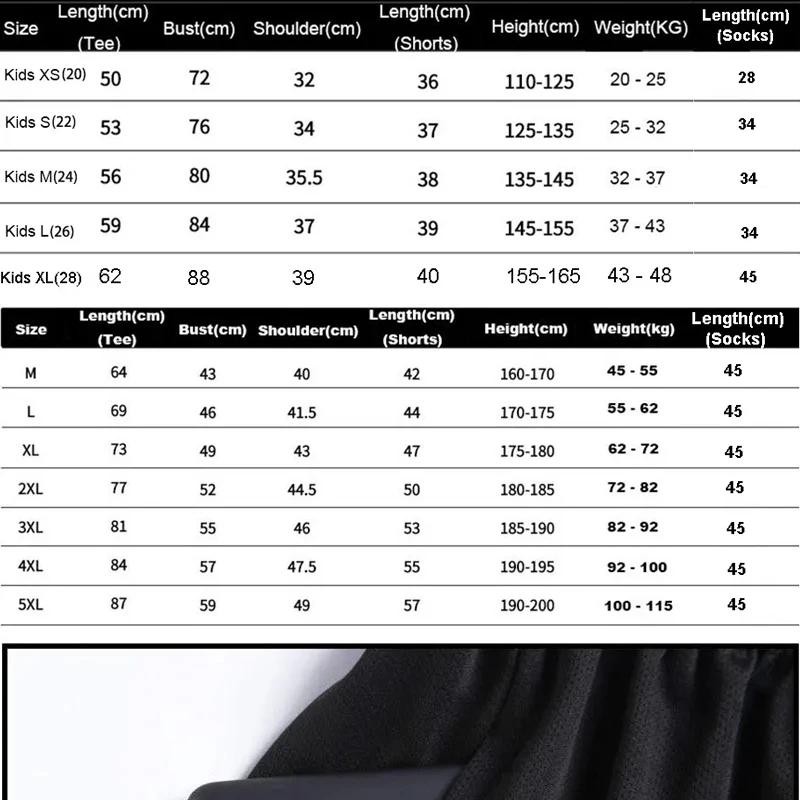 Adult Children Football Jerseys Men Boys Girls Student Soccer Sets Short Sports Kid Uniforms Fitness Socks Tracksuit Suits 02